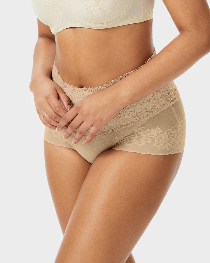 Serenyllisra – Three-Pack High-Waist Lace Tummy-Control Panties