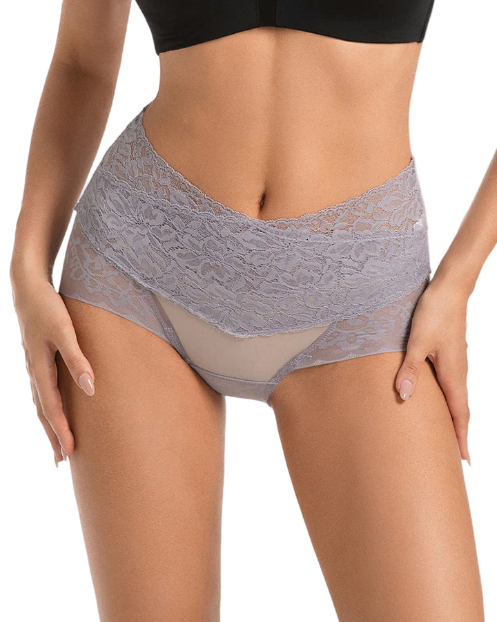 Serenyllisra – Three-Pack High-Waist Lace Tummy-Control Panties