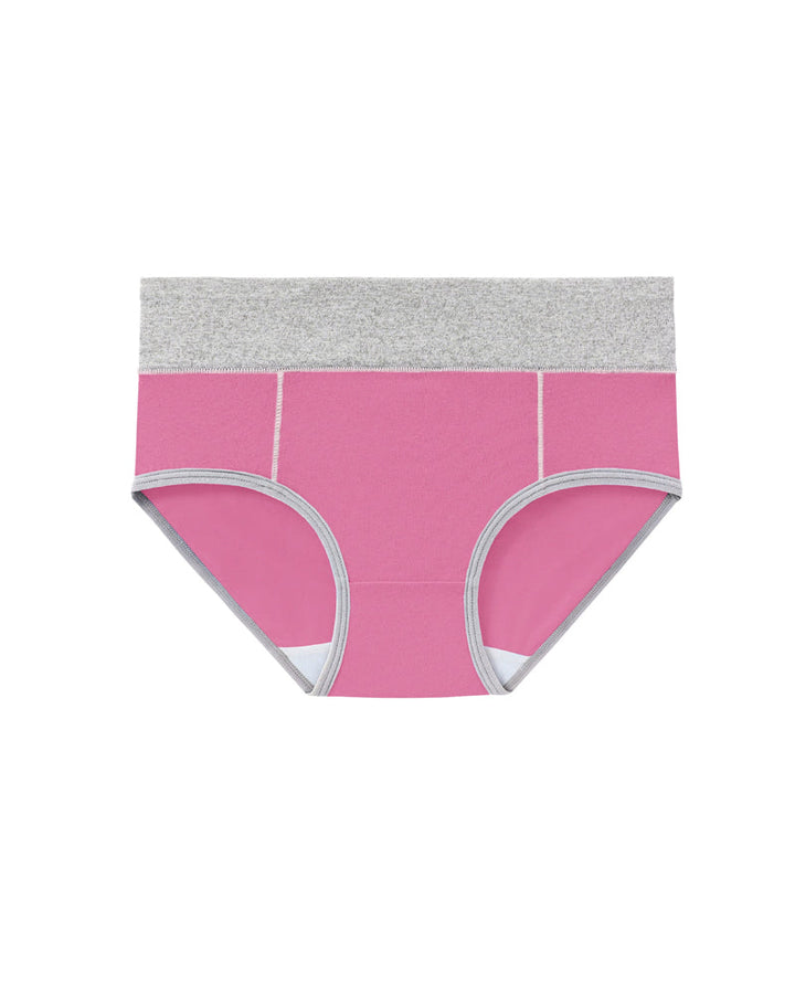 Sevaria – Mid-Rise Colorblock Cotton Briefs