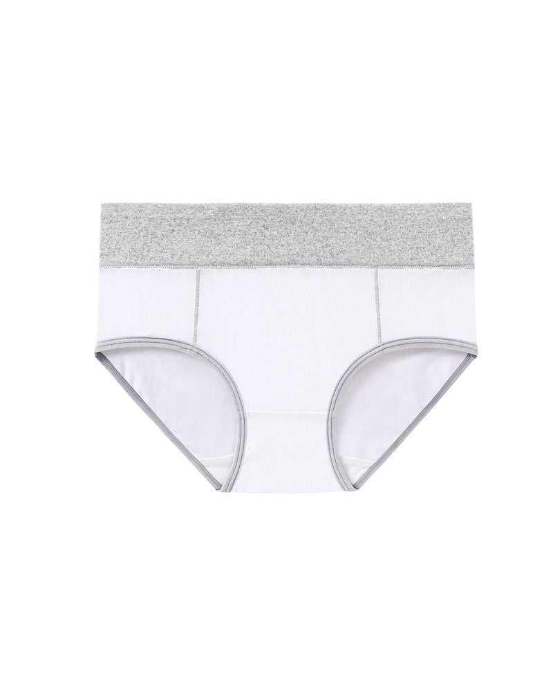 Sevaria – Mid-Rise Colorblock Cotton Briefs