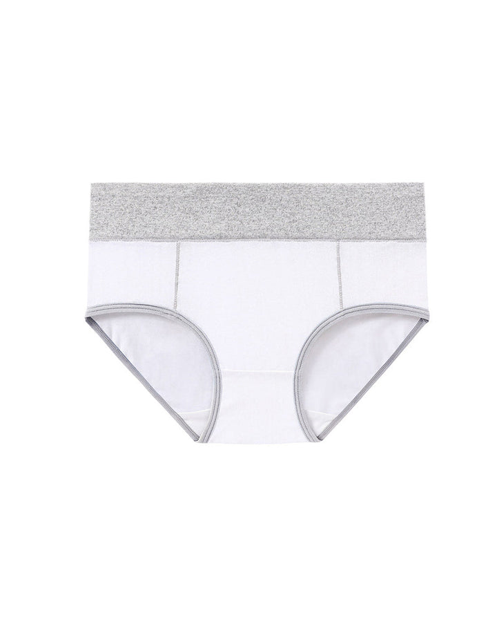 Sevaria – Mid-Rise Colorblock Cotton Briefs