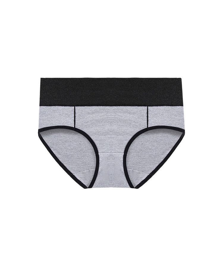 Sevaria – Mid-Rise Colorblock Cotton Briefs