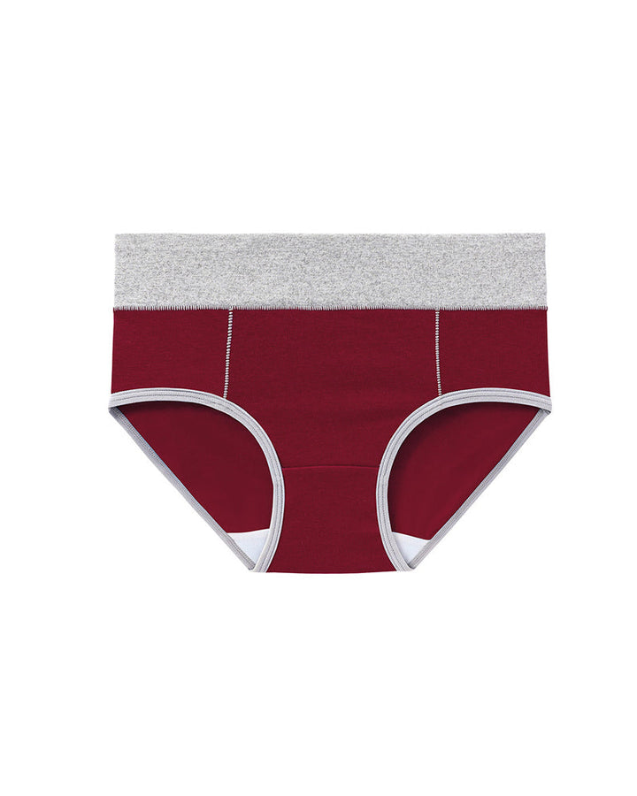 Sevaria – Mid-Rise Colorblock Cotton Briefs