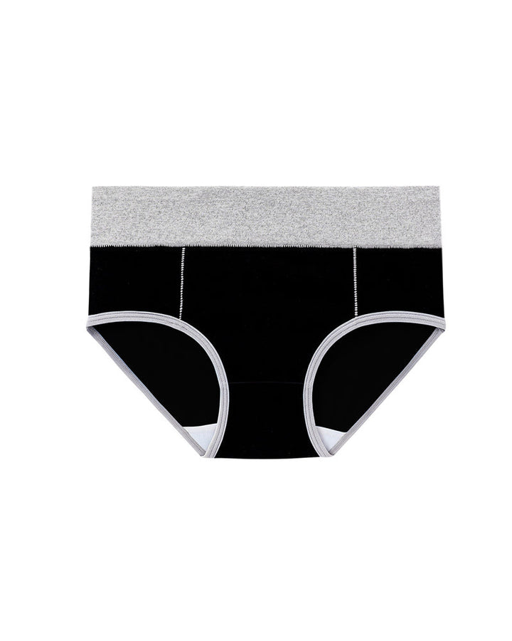 Sevaria – Mid-Rise Colorblock Cotton Briefs