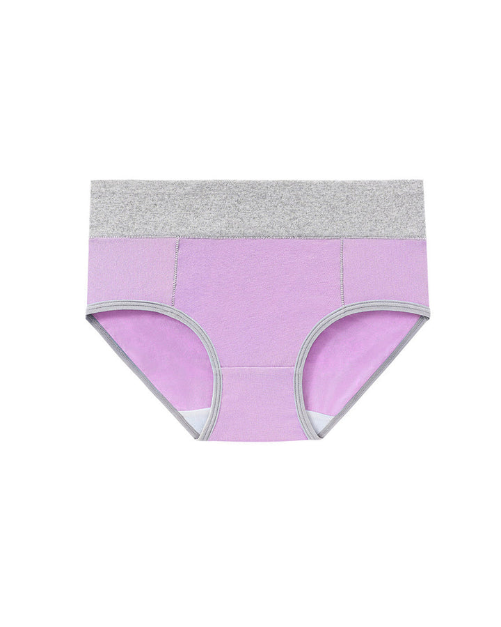 Sevaria – Mid-Rise Colorblock Cotton Briefs