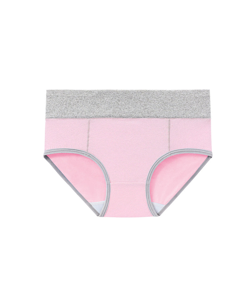 Sevaria – Mid-Rise Colorblock Cotton Briefs