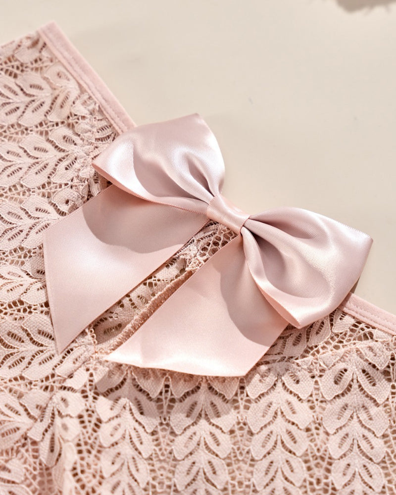 Elandriah – Bow Lace Hollow Panties