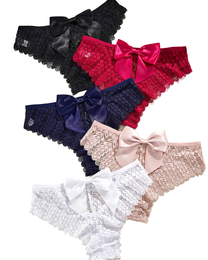 Elandriah – Bow Lace Hollow Panties
