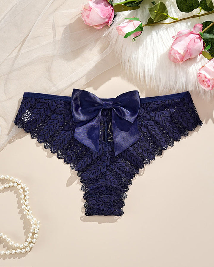 Elandriah – Bow Lace Hollow Panties