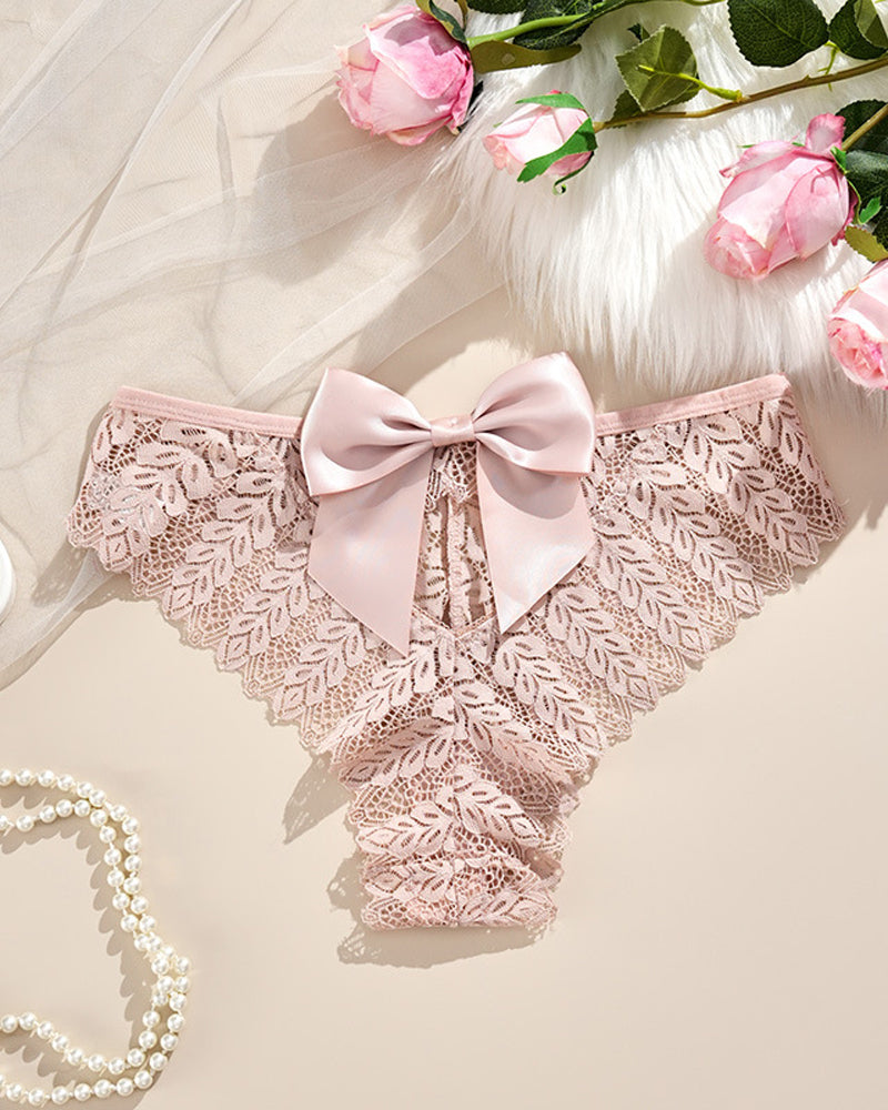 Elandriah – Bow Lace Hollow Panties