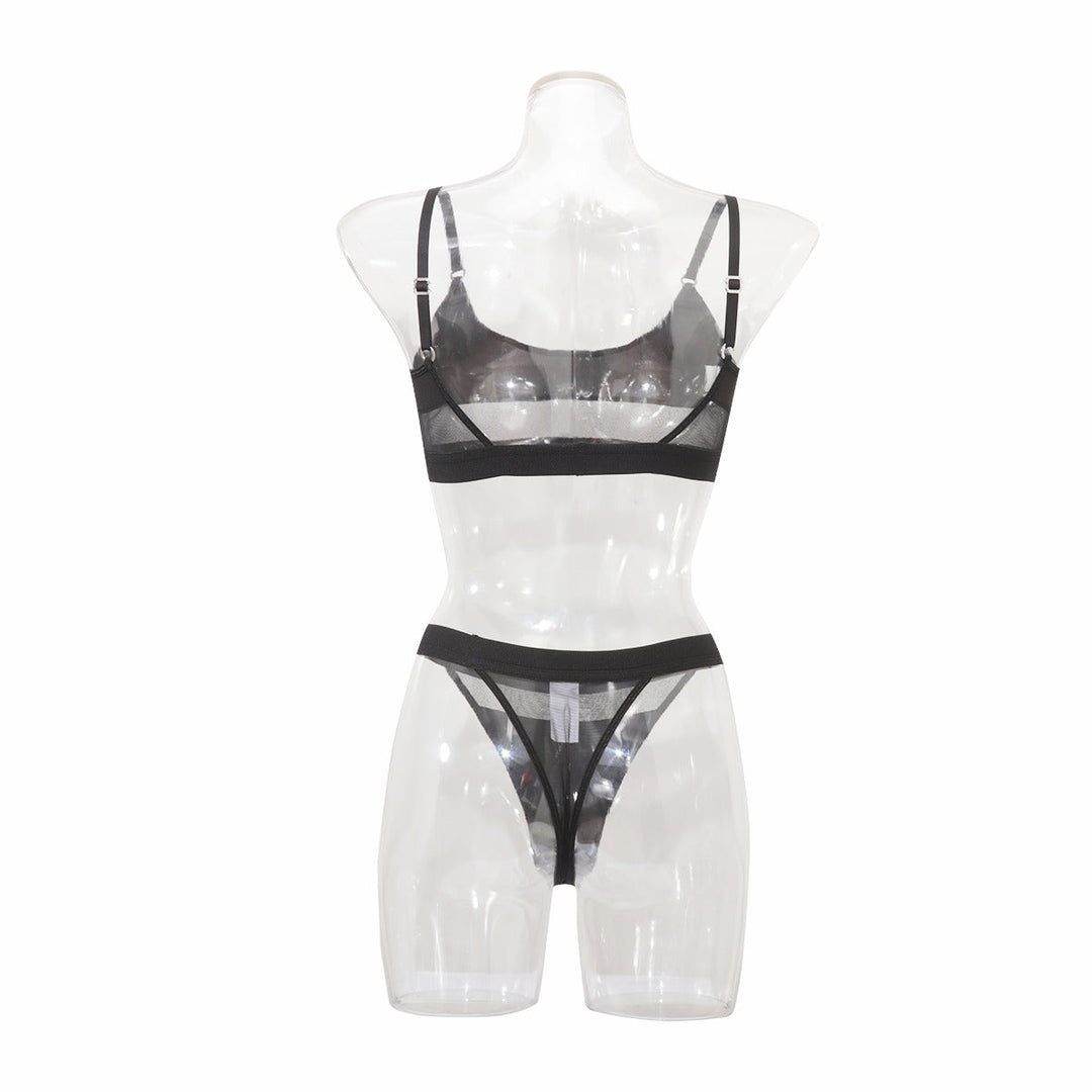 Noelia – Black See-Through Lingerie Set