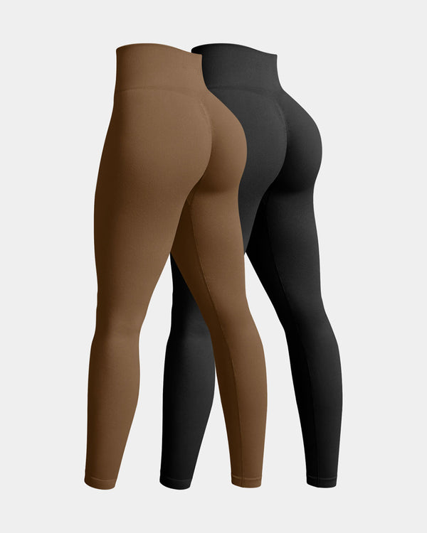 Serenyvaelle – Two-Pack Seamless High-Waist Yoga Leggings