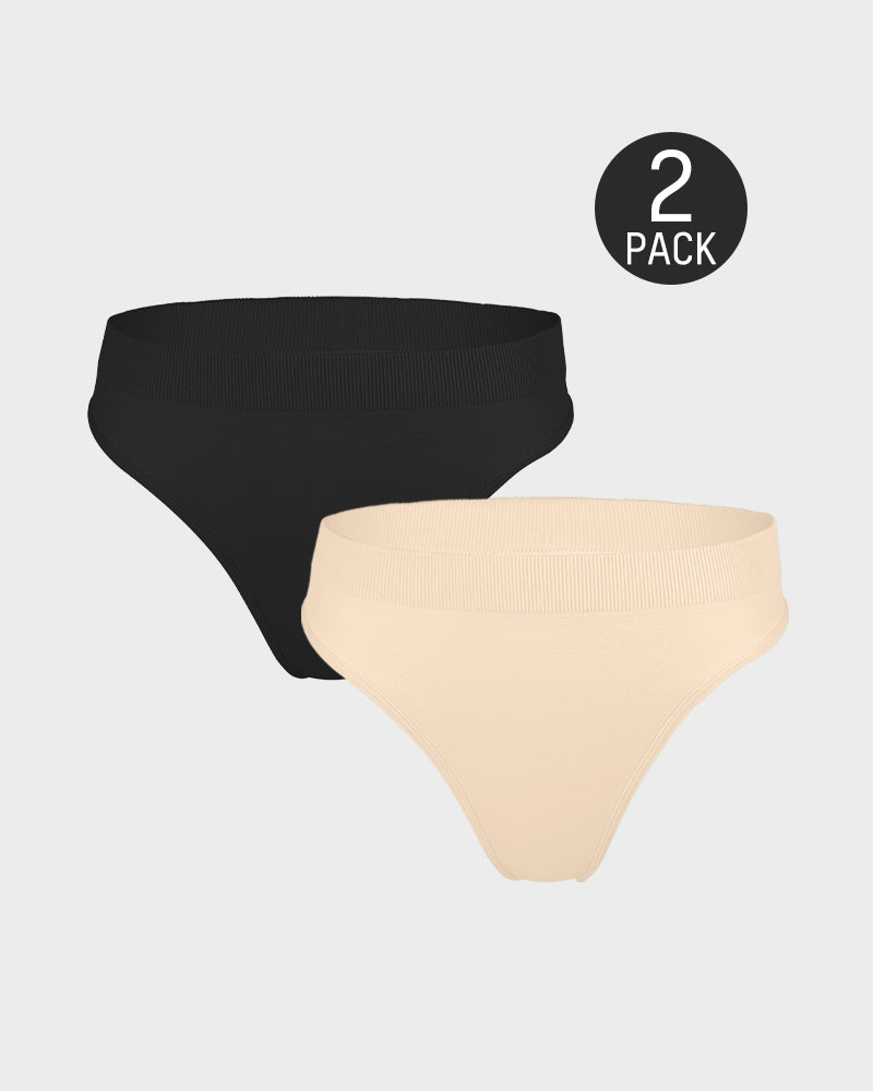 Melioraenra – Two-Pack Seamless Comfort Thongs