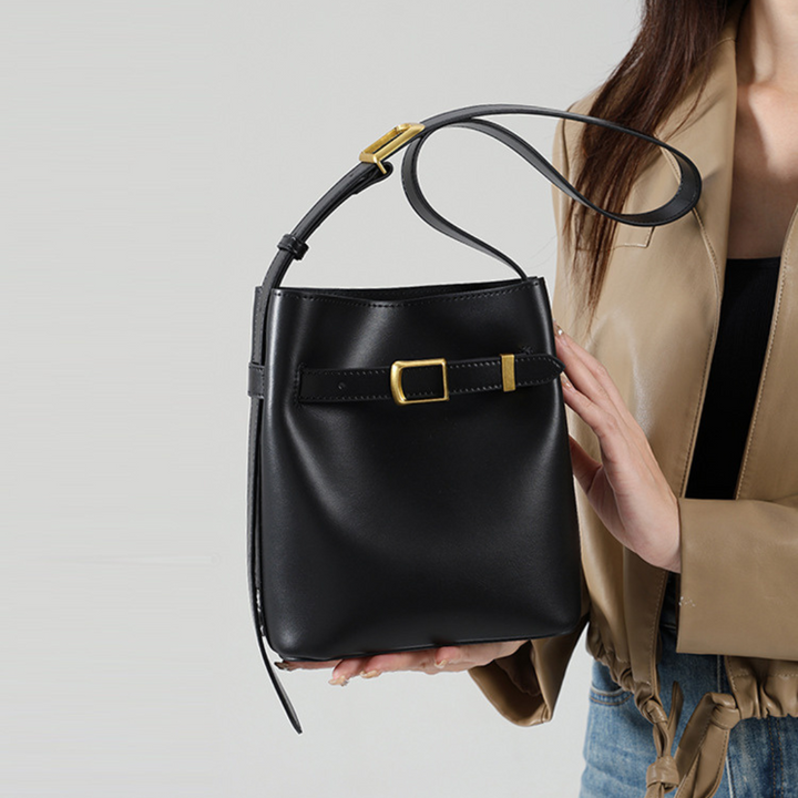 Lydia Buckle Bucket Bag