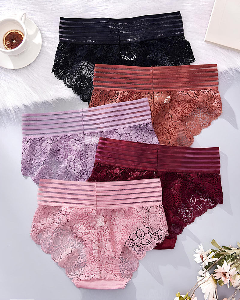 Cyralissevia – High-Waist Lace Seamless Panties