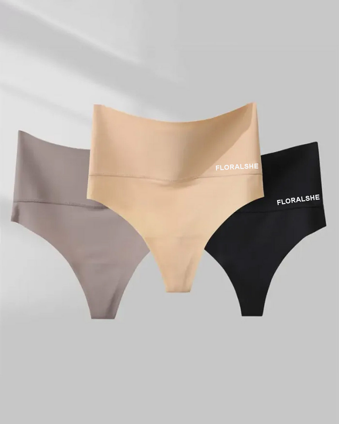 Elandryss – Three-Pack High-Rise Seamless Thongs