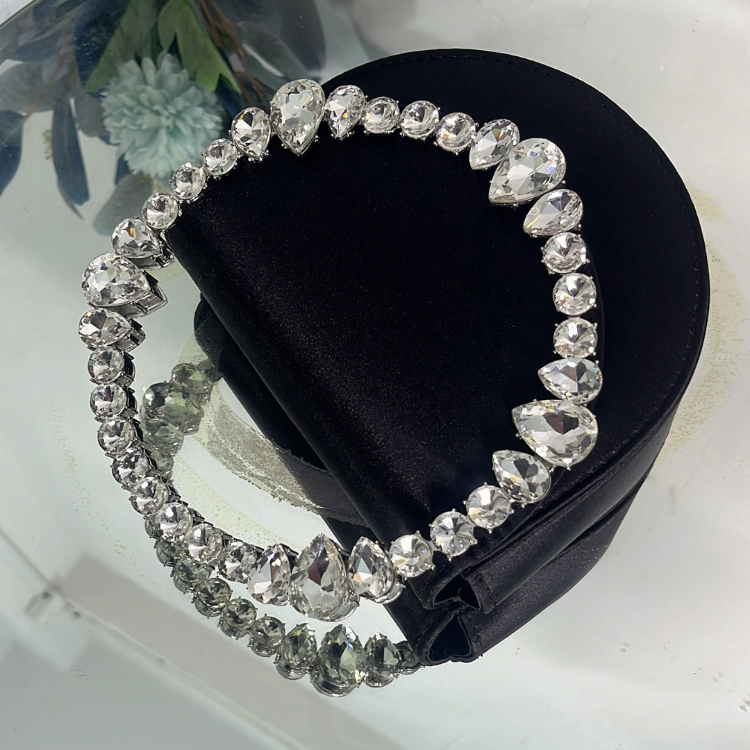Loop Crystal Embellished Handbag