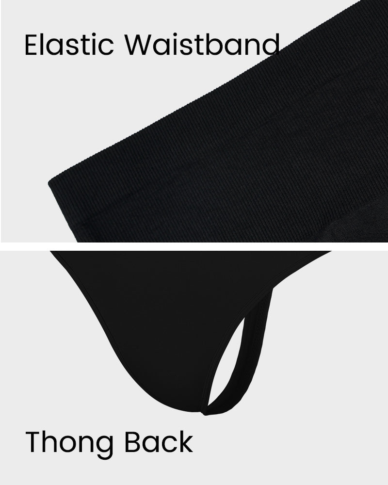 Sylvarissea – Two-Pack High-Waist Tummy Control Thongs