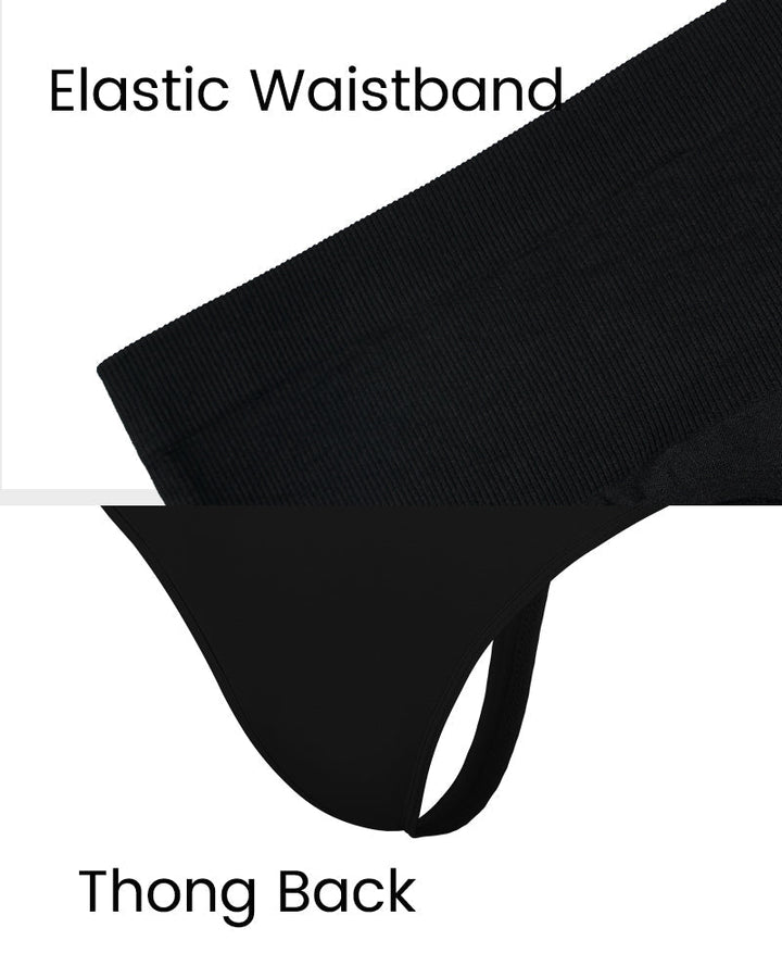 Orvynna – Two-Pack Mid-Waist Tummy Control Thongs