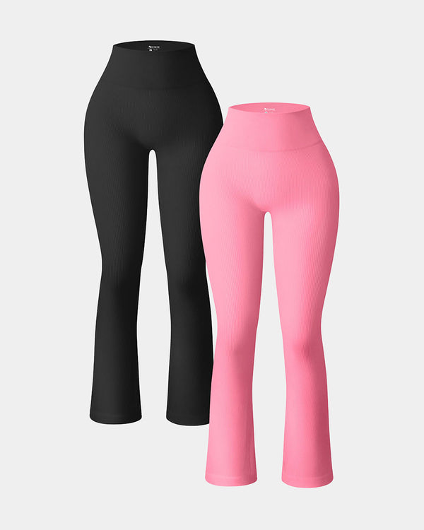 Calisandrae – Two-Pack High-Waist Flare Leggings