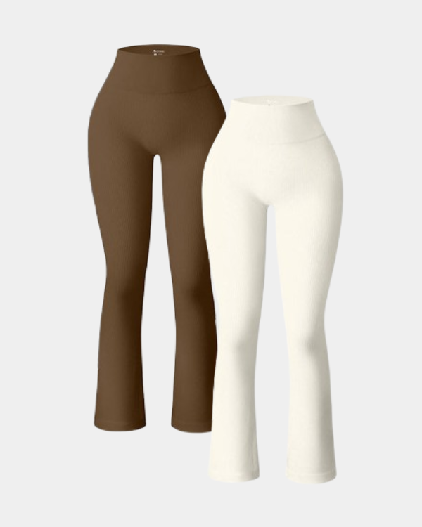 Calisandrae – Two-Pack High-Waist Flare Leggings
