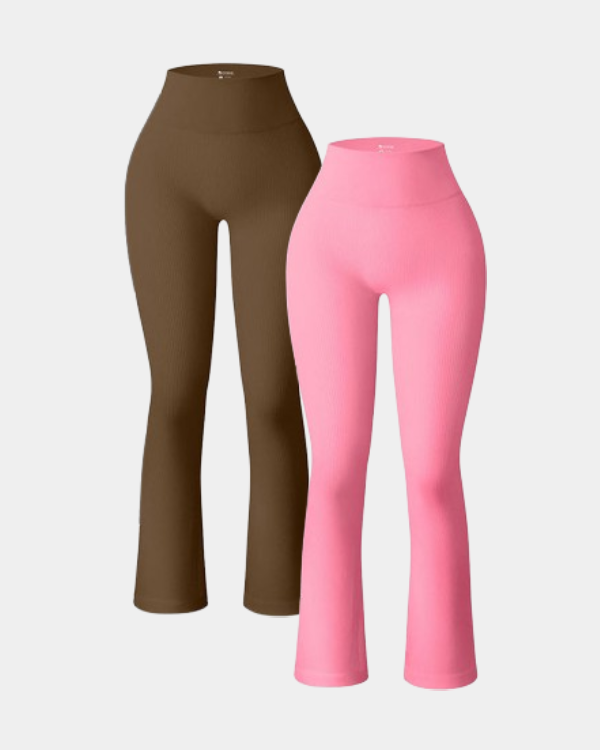 Calisandrae – Two-Pack High-Waist Flare Leggings