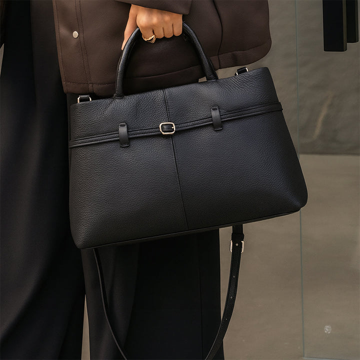 Lorena Buckle Tote Bag