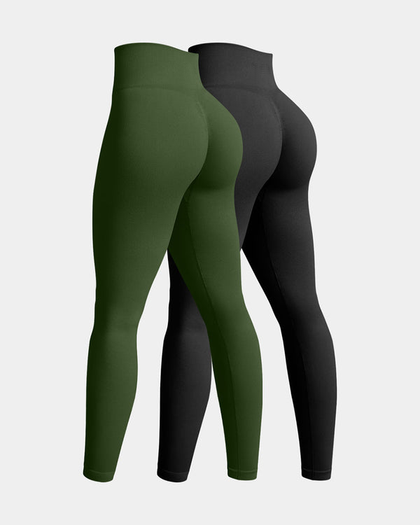 Serenyvaelle – Two-Pack Seamless High-Waist Yoga Leggings