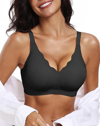 Aurivianne – Scalloped Wireless Push-Up Bra