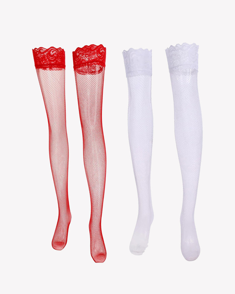 Marivessa – Fishnet High Stockings