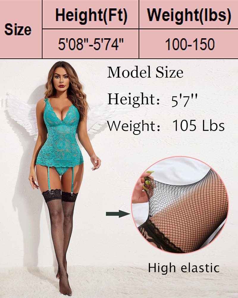 Marivessa – Fishnet High Stockings
