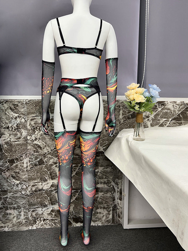 Lyra – Cosmic See-Through Lingerie Set