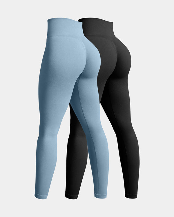 Serenyvaelle – Two-Pack Seamless High-Waist Yoga Leggings