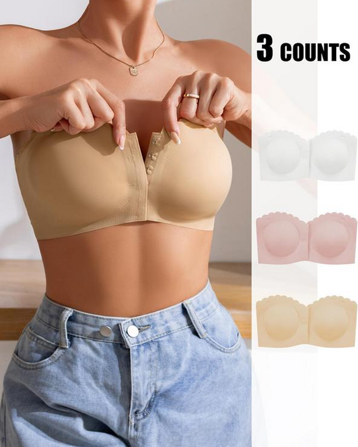 Elyndira – Strapless Scalloped Edge Lift-Up Bra