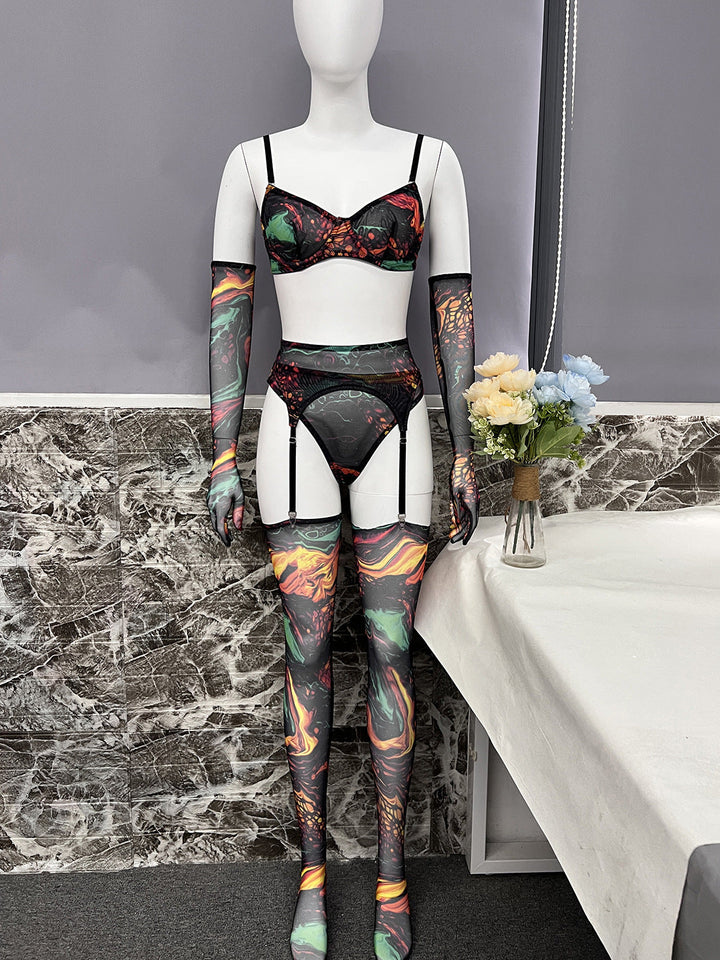 Lyra – Cosmic See-Through Lingerie Set
