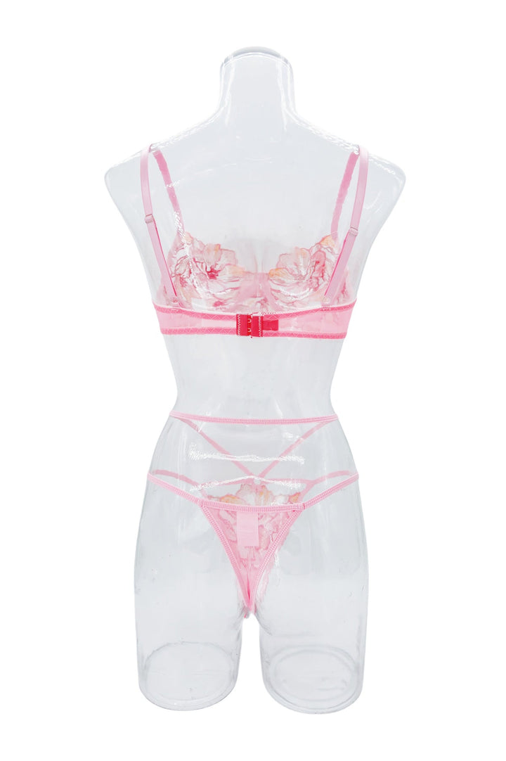 Althea – Floral Embroidered Lingerie Set