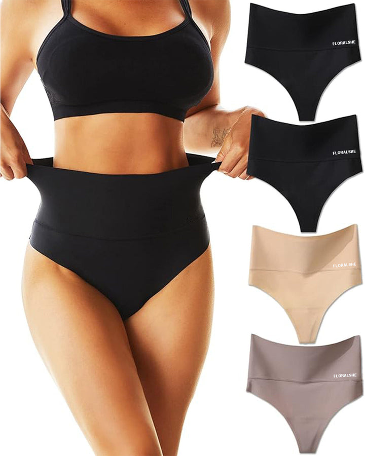 Elandryss – Three-Pack High-Rise Seamless Thongs