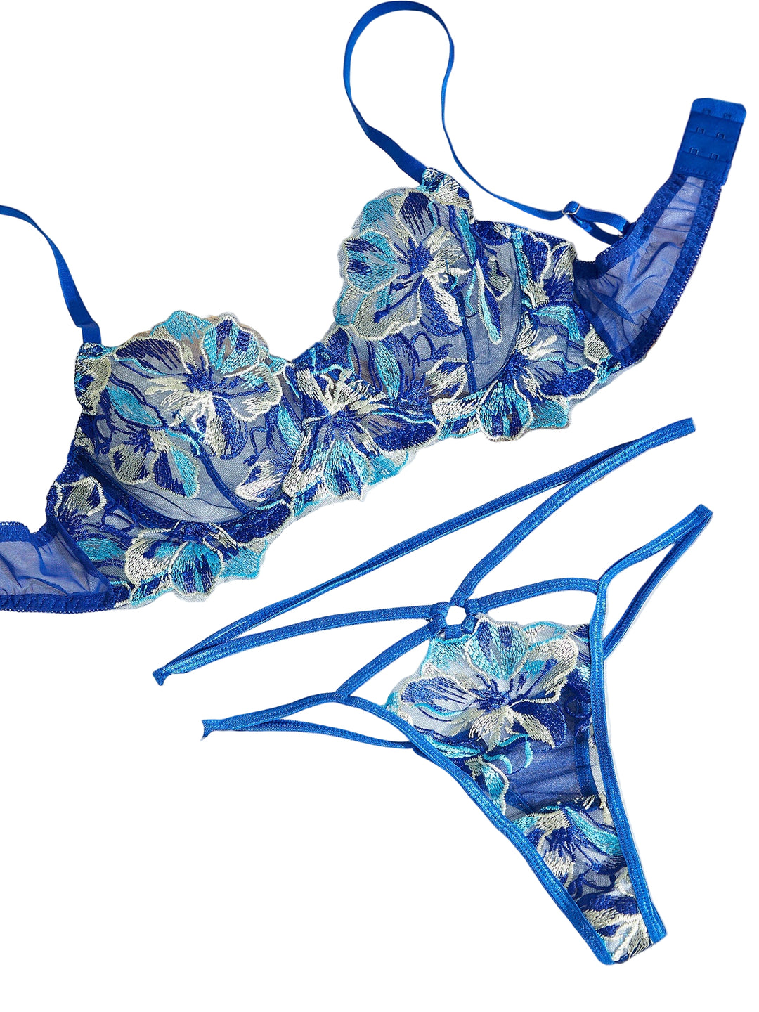 Althea – Floral Embroidered Lingerie Set