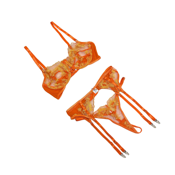 Solene - Ember Bloom Lingerie Set