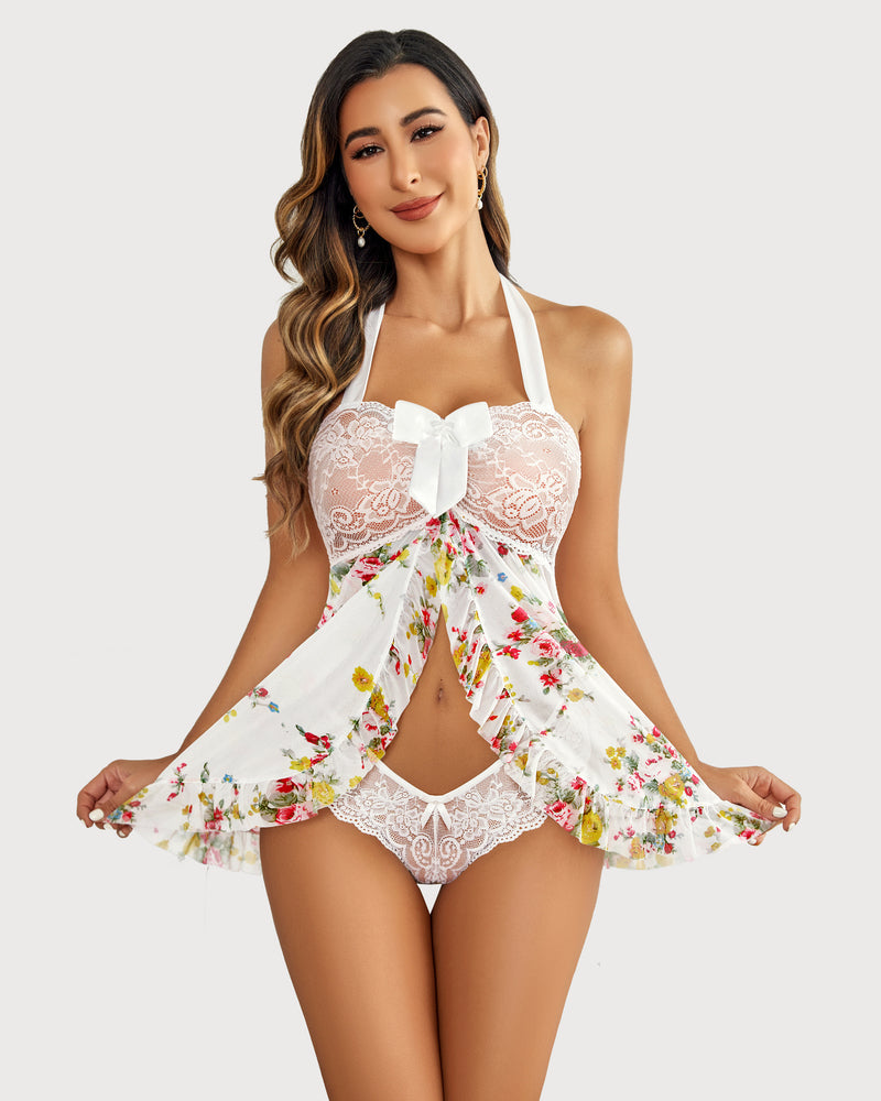 Selendra – Lace Babydoll Nighty