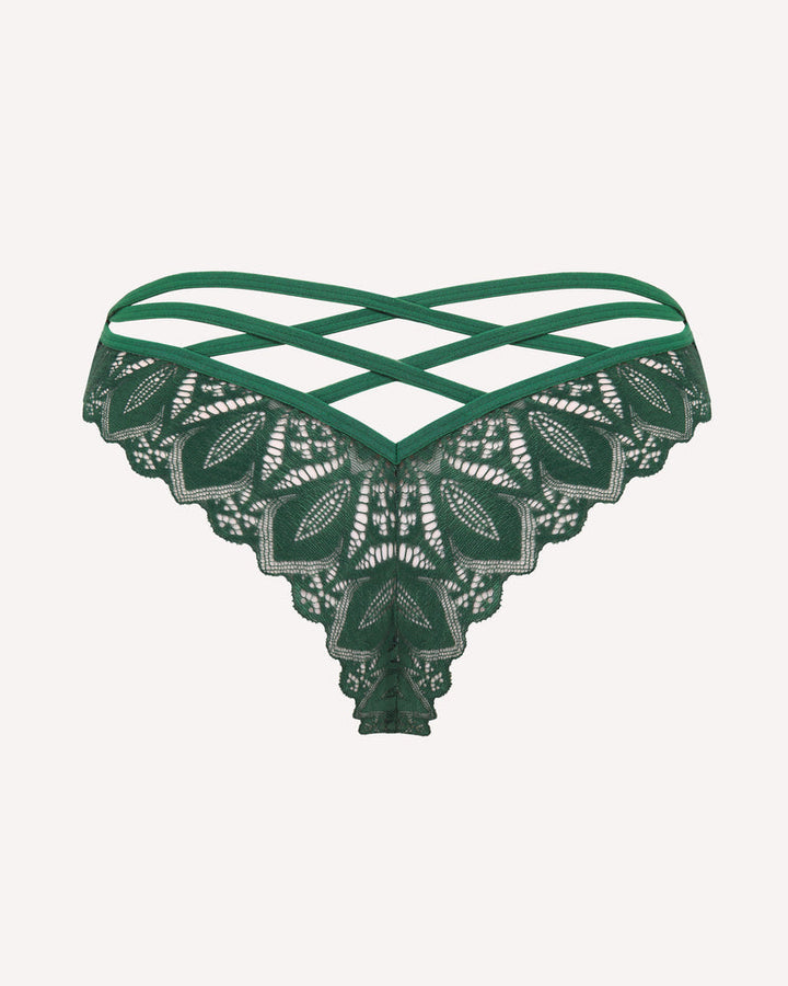 Calyssara – Lace Criss-Cross Cheeky Panties