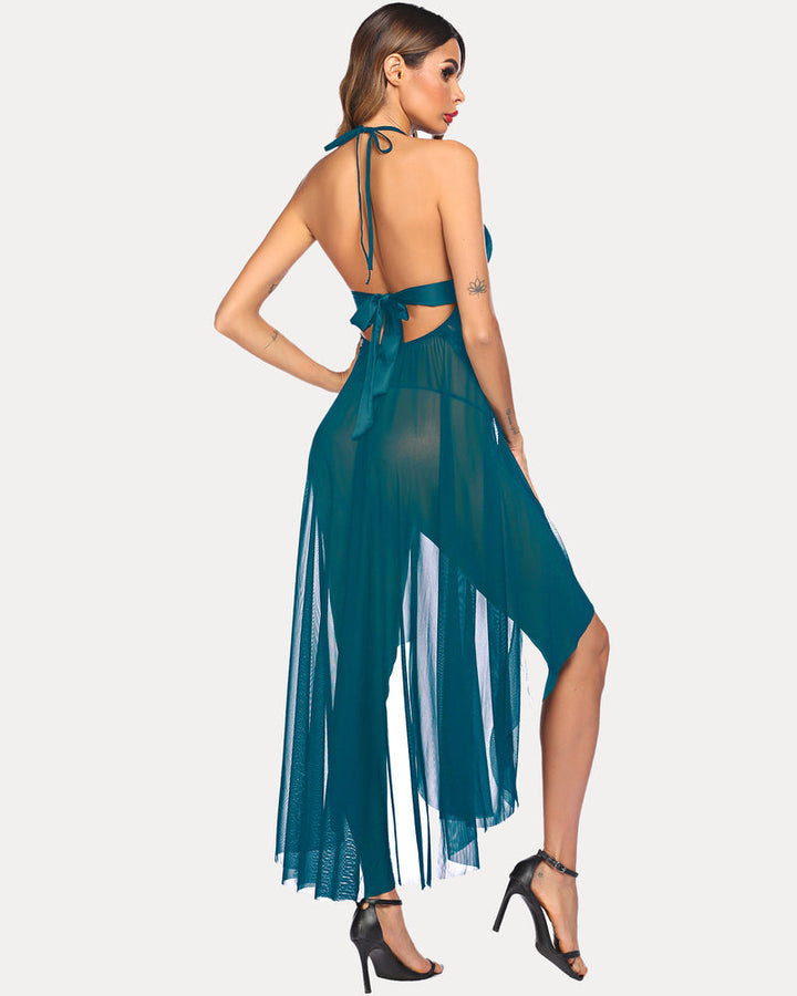 Kaelira – Leopard Deep V Nightwear