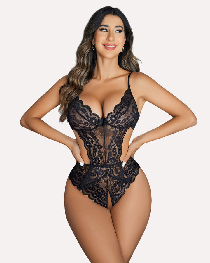 Faylinn – Lace V-Neck One Piece