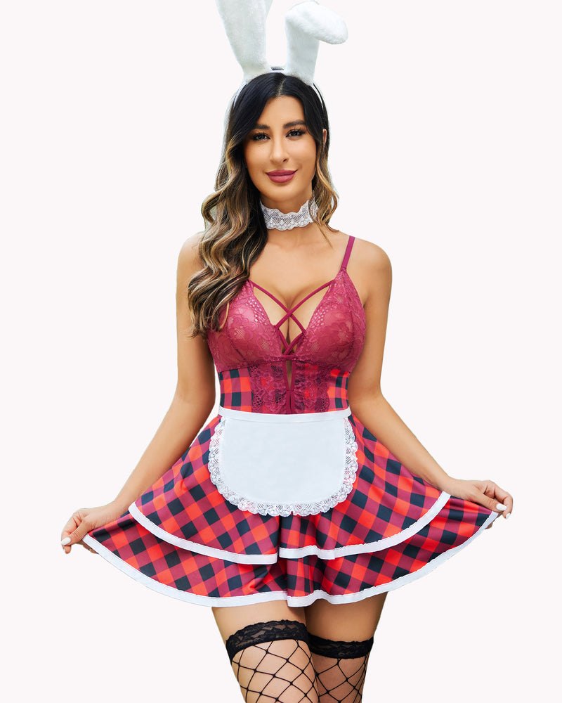 Vionette – Maid Costume Babydoll Dress