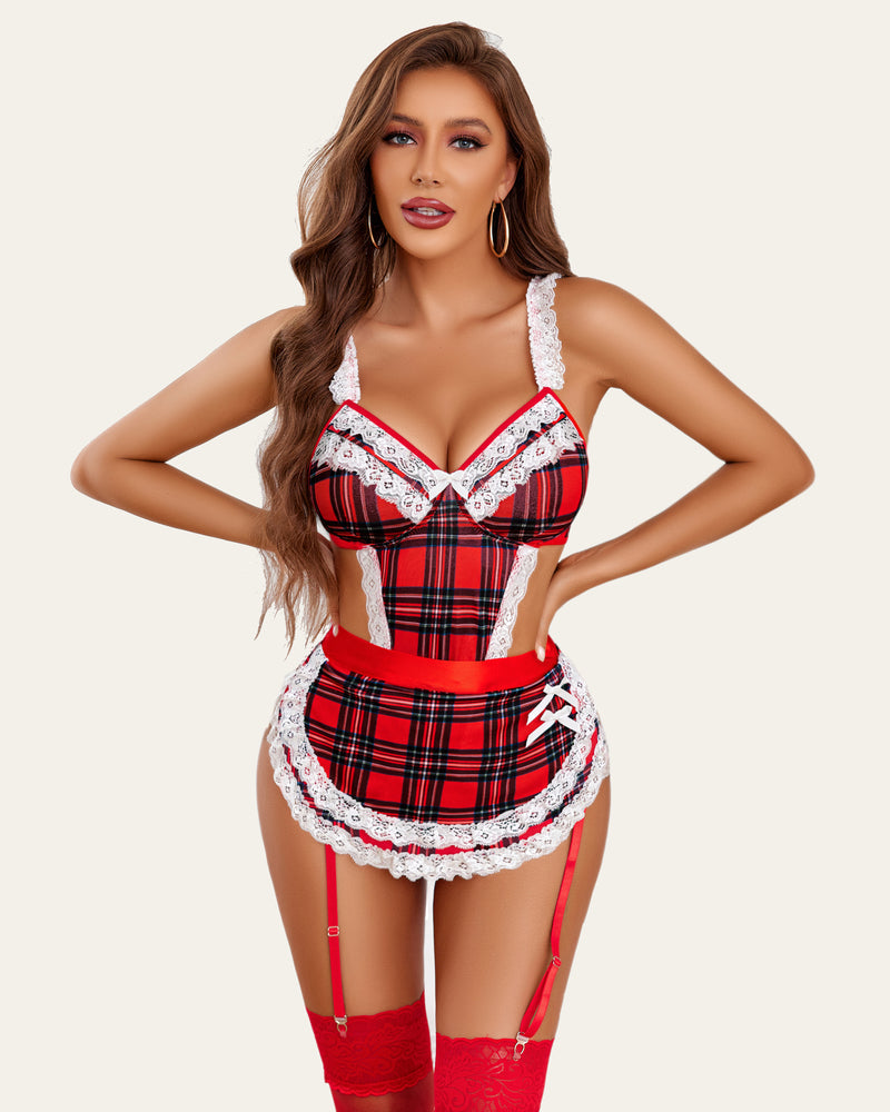 Serenyxiaa – French Maid Lace Teddy
