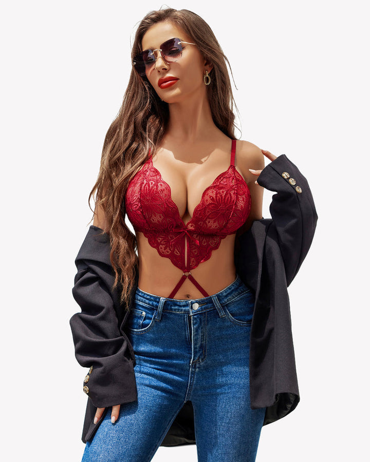 Ophyra – Deep V Cut-Out Teddy