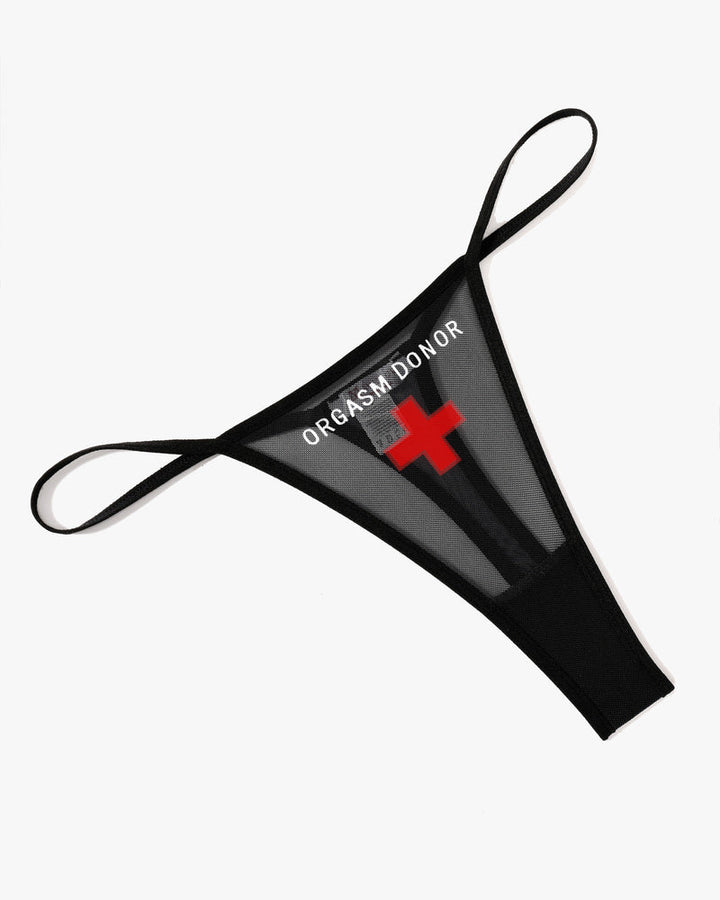 Serenyae – Low-Rise T-Back Mesh Panties