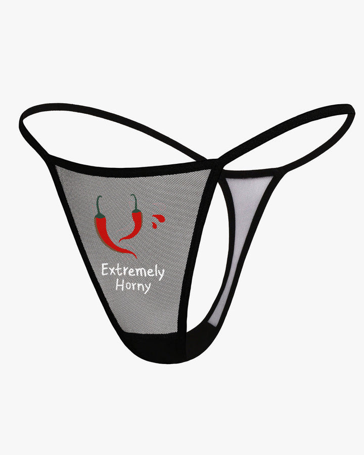 Serenyae – Low-Rise T-Back Mesh Panties
