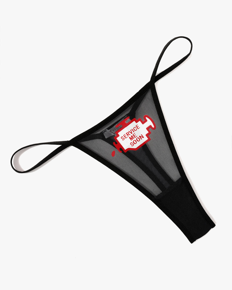 Serenyae – Low-Rise T-Back Mesh Panties