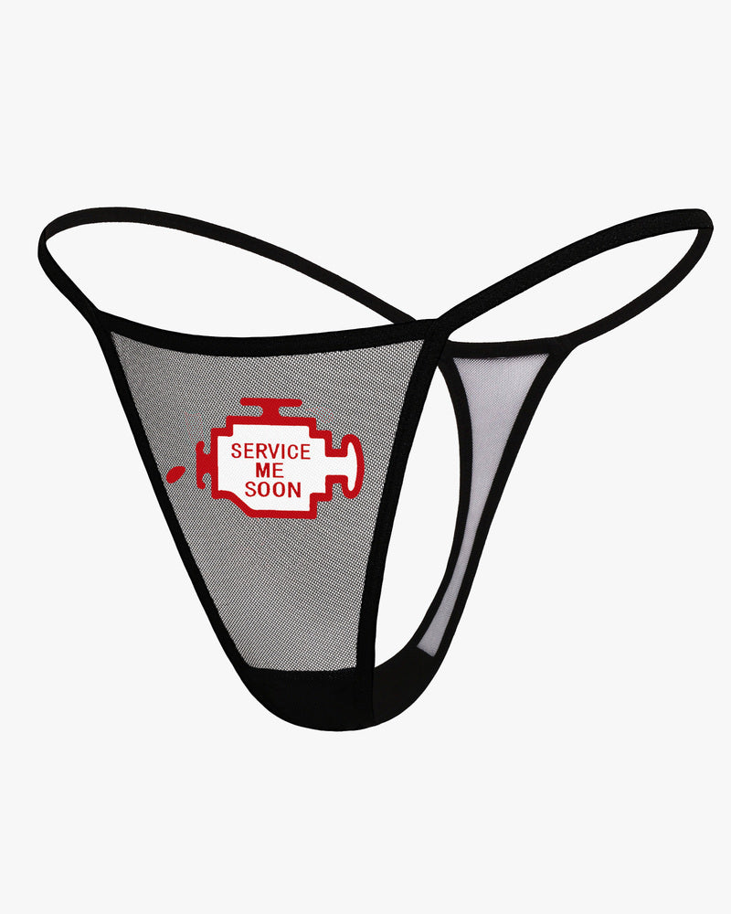 Serenyae – Low-Rise T-Back Mesh Panties